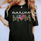 Marine Mom Comfort Colors Tshirt