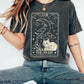 Moon Tarot Card Celestial Comfort Colors Tshirt