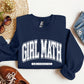 Girl Math University Sweatshirt, Trend