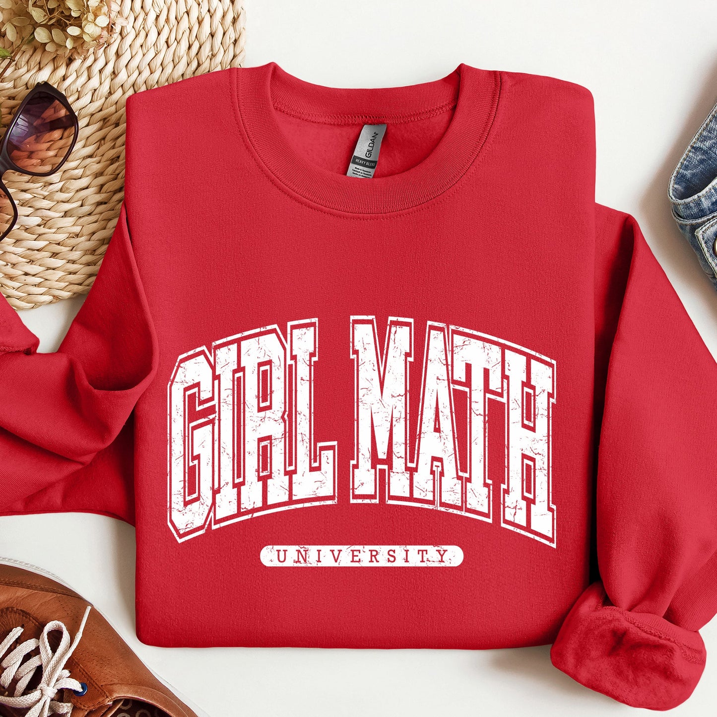 Girl Math University Sweatshirt, Trend