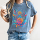 Retro Floral Festival Comfort Colors Tshirt