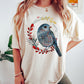 Scandinavian Folk Blue Bird Comfort Colors Tshirt