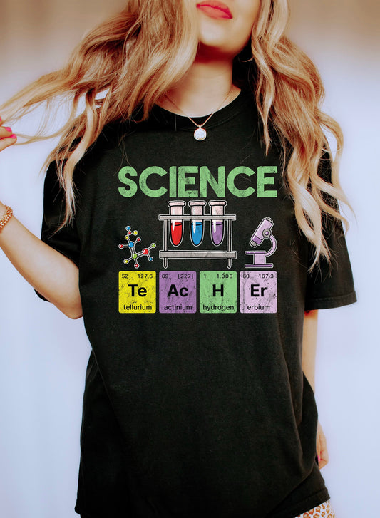 Science Teacher Periodic Elements Comfort Colors Tshirt