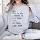 I Wanted To Stay Home Funny Sweatshirt, Sarcastic College Sweatshirt