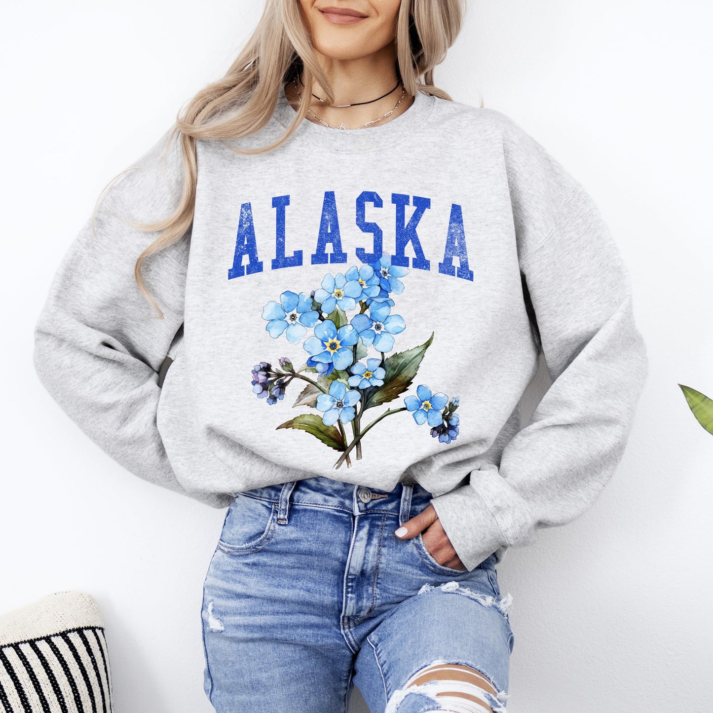 Alaska State Flower Sweatshirt