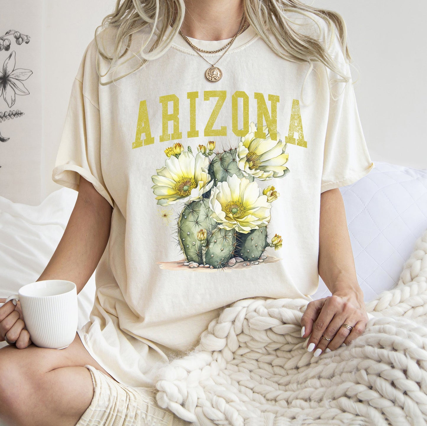 Arizona State Flower Comfort Colors Tshirt