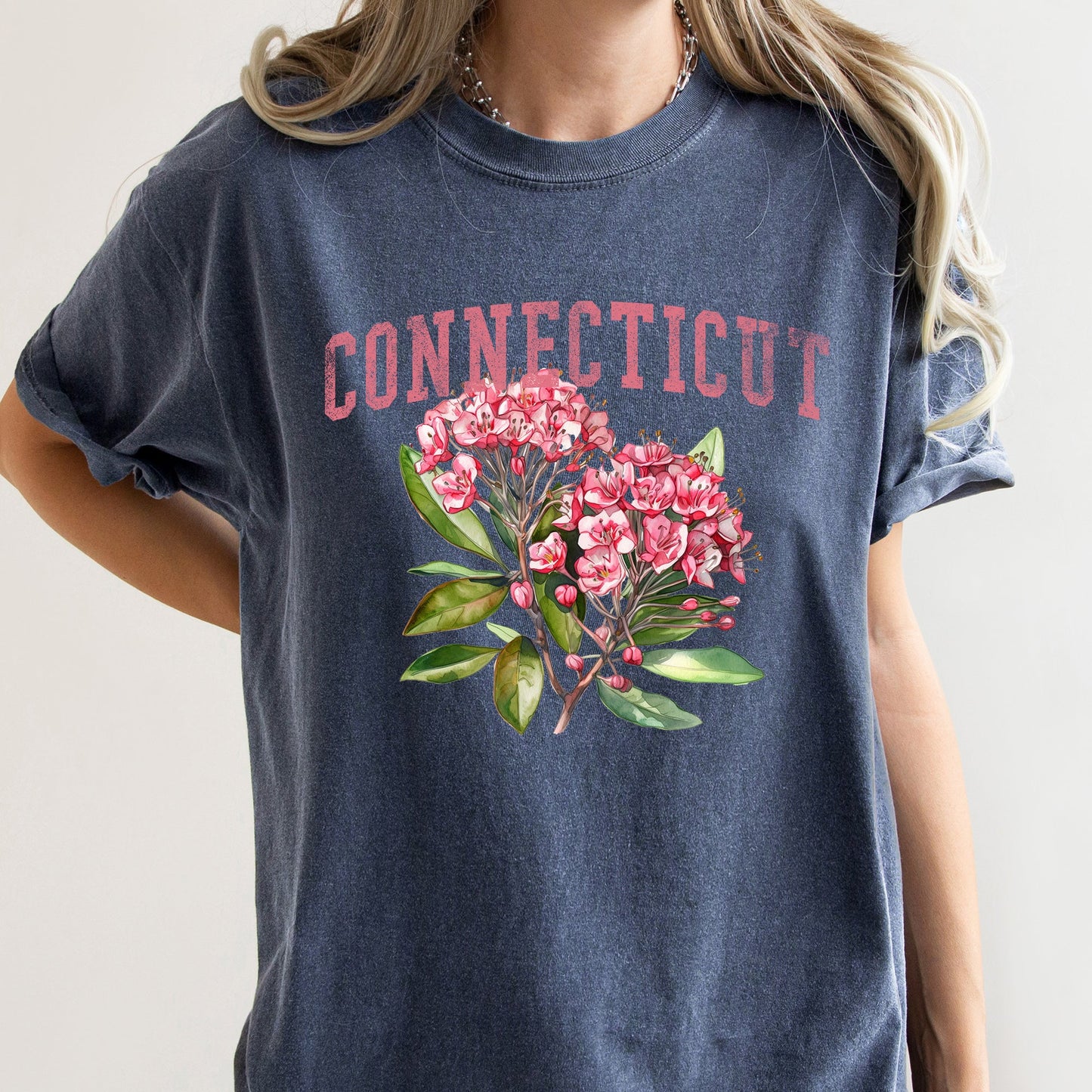Connecticut State Flower Comfort Colors Tshirt