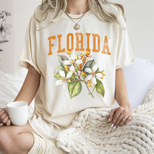 Florida State Flower Comfort Colors Tshirt