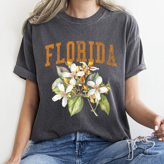 Florida State Flower Comfort Colors Tshirt
