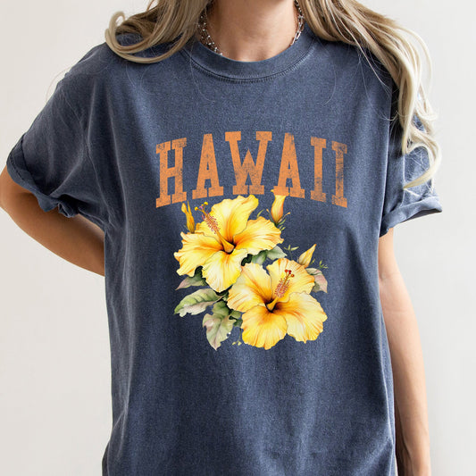 Hawaii State Flower Comfort Colors Tshirt