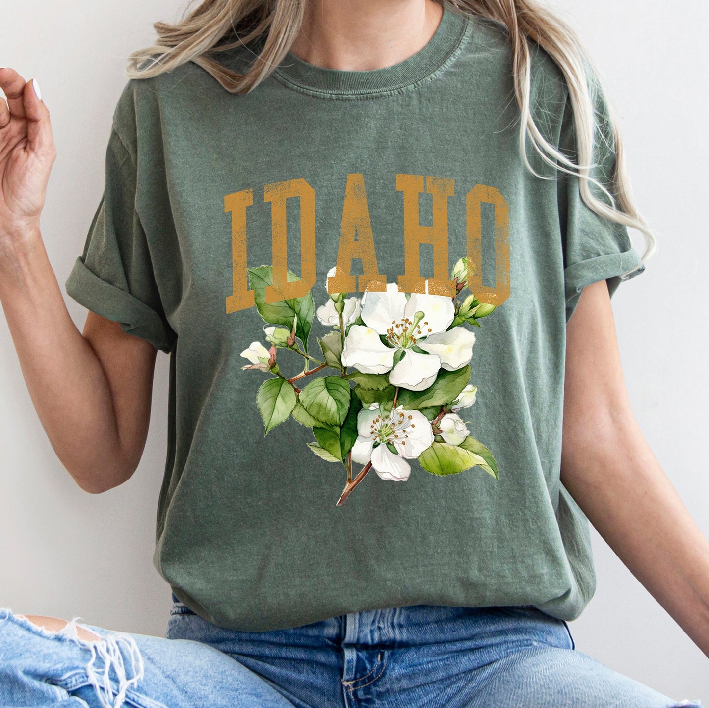Idaho State Flower Comfort Colors Tshirt