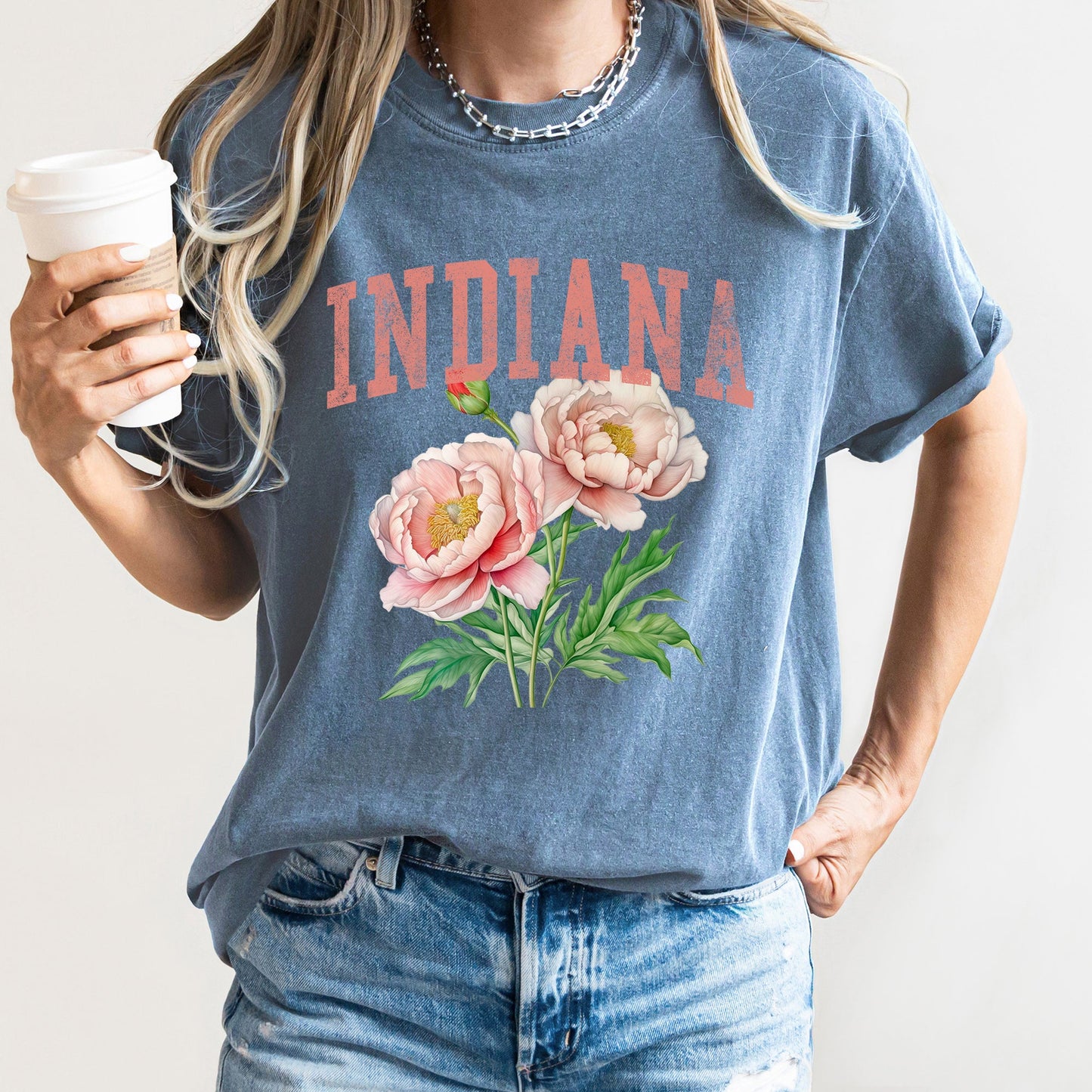 Indiana State Flower Comfort Colors Tshirt