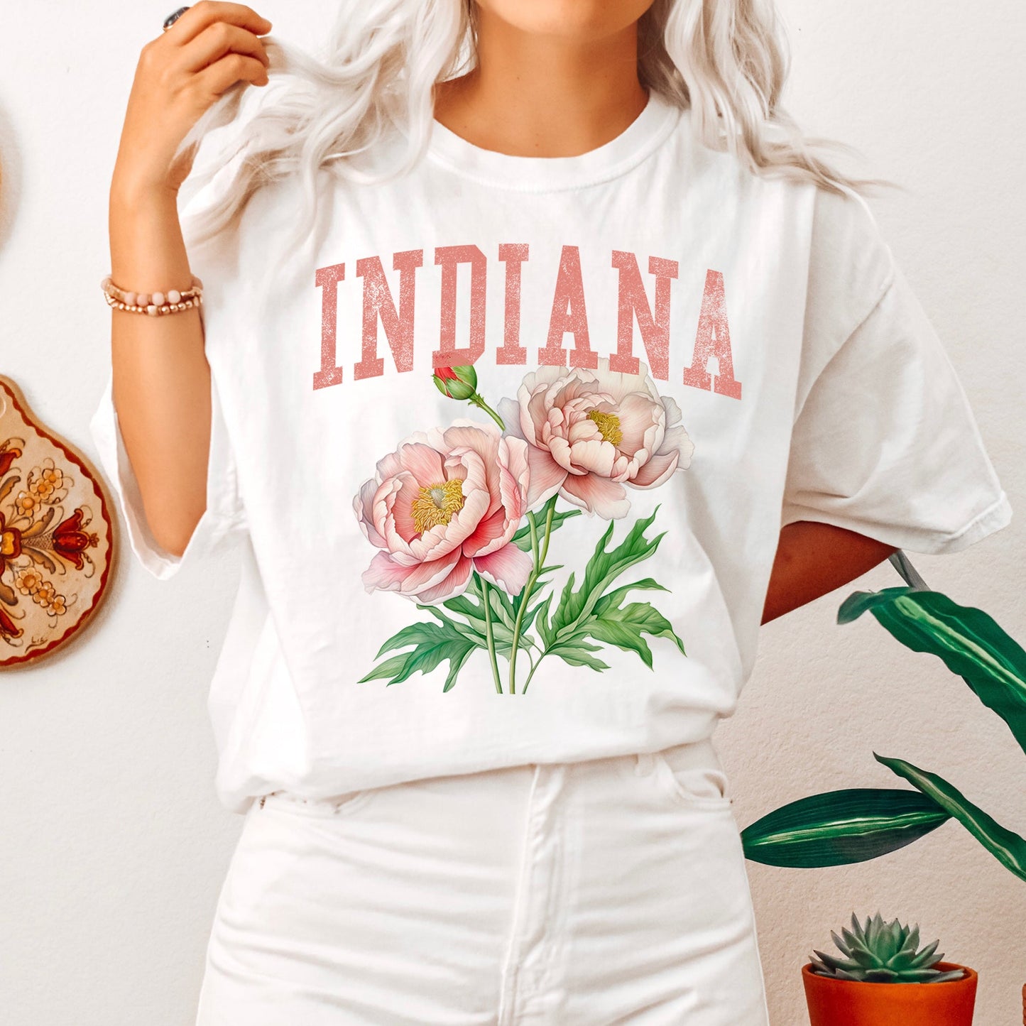 Indiana State Flower Comfort Colors Tshirt