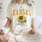 Kansas State Flower Comfort Colors Tshirt