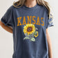 Kansas State Flower Comfort Colors Tshirt