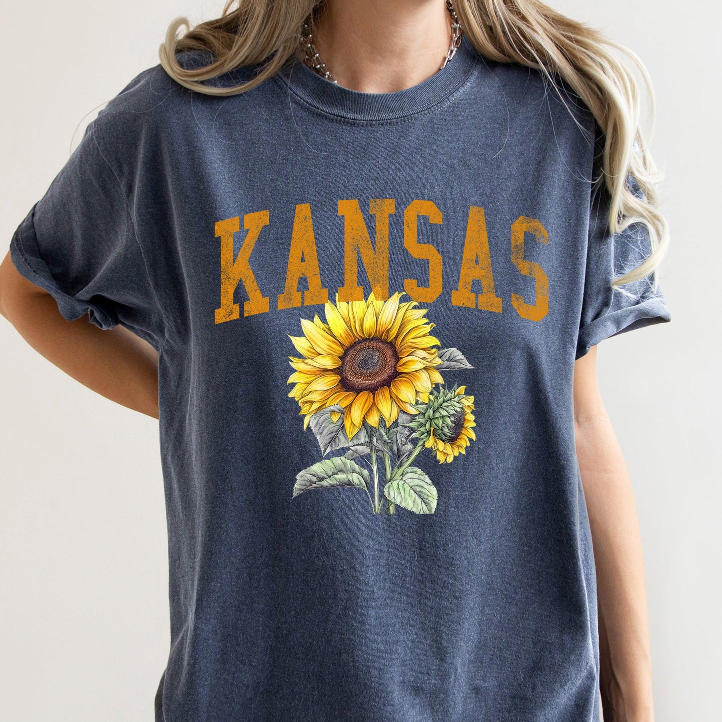 Kansas State Flower Comfort Colors Tshirt
