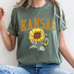 Kansas State Flower Comfort Colors Tshirt