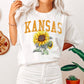 Kansas State Flower Comfort Colors Tshirt