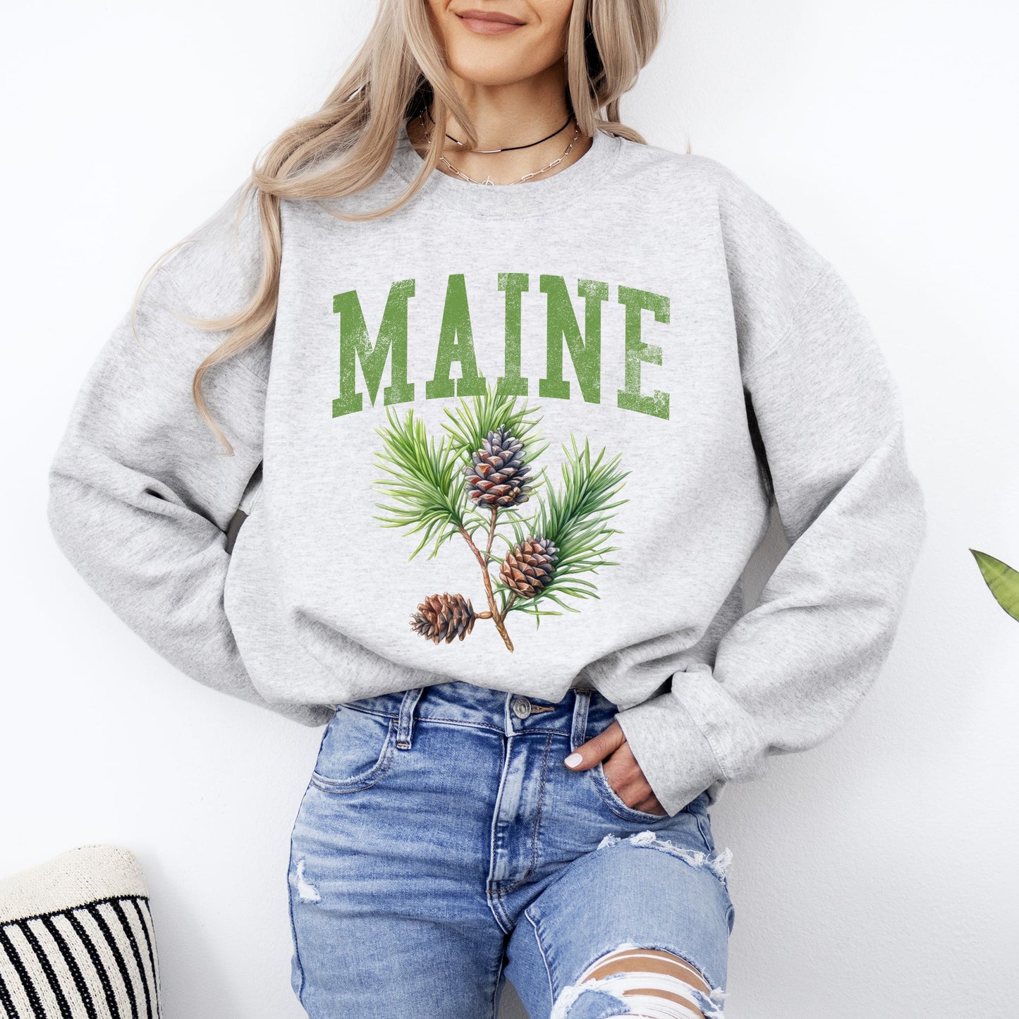 Maine State Flower Sweatshirt