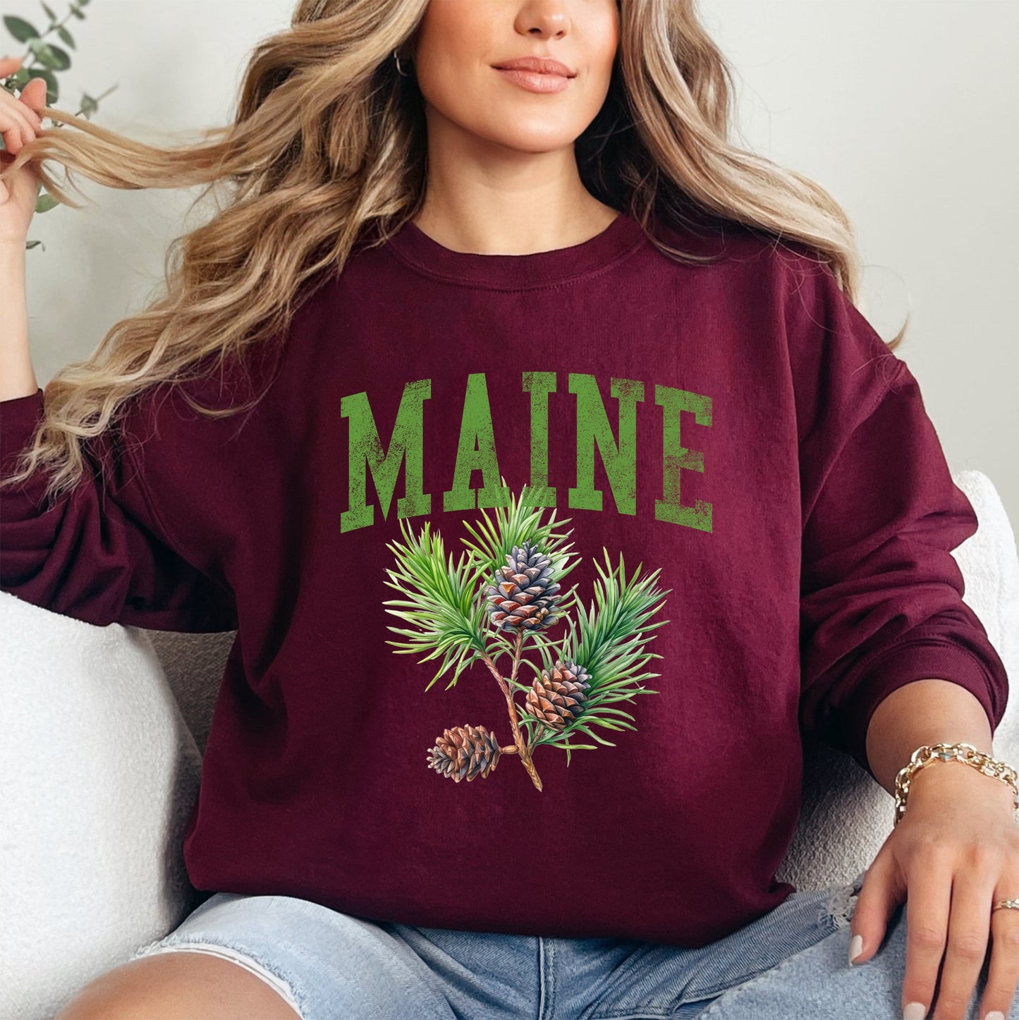 Maine State Flower Sweatshirt