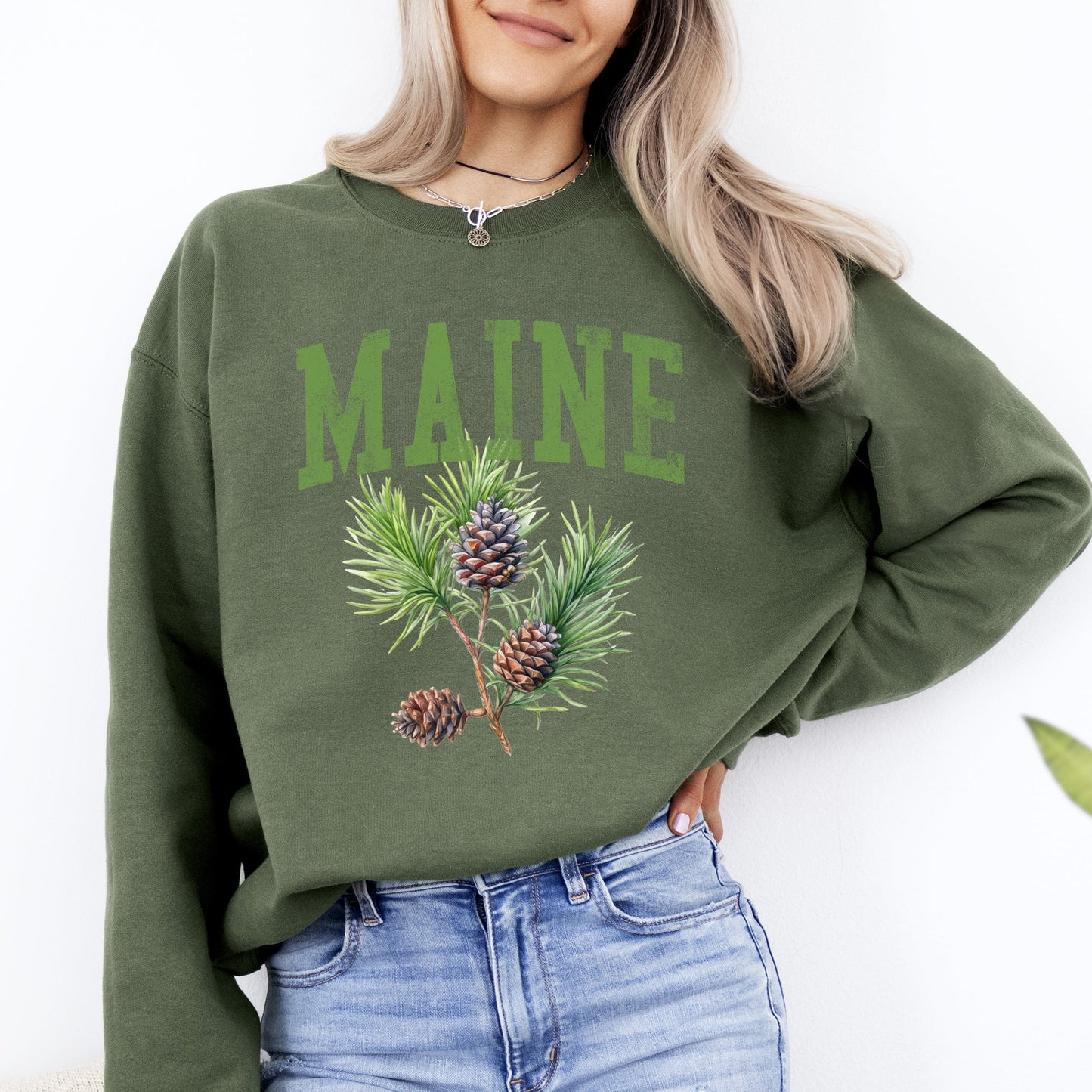 Maine State Flower Sweatshirt