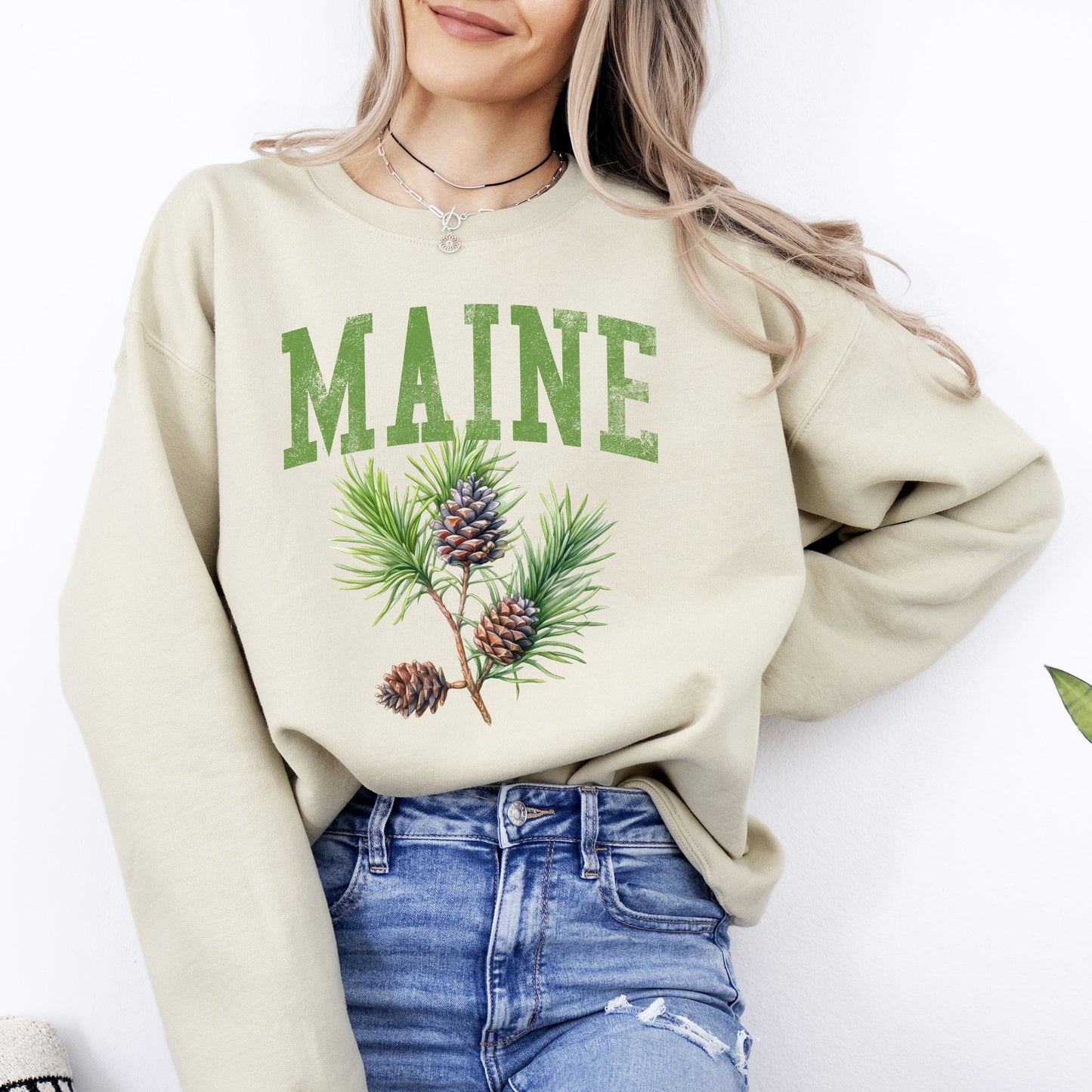 Maine State Flower Sweatshirt