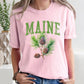 Maine State Flower Comfort Colors Tshirt