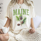 Maine State Flower Comfort Colors Tshirt