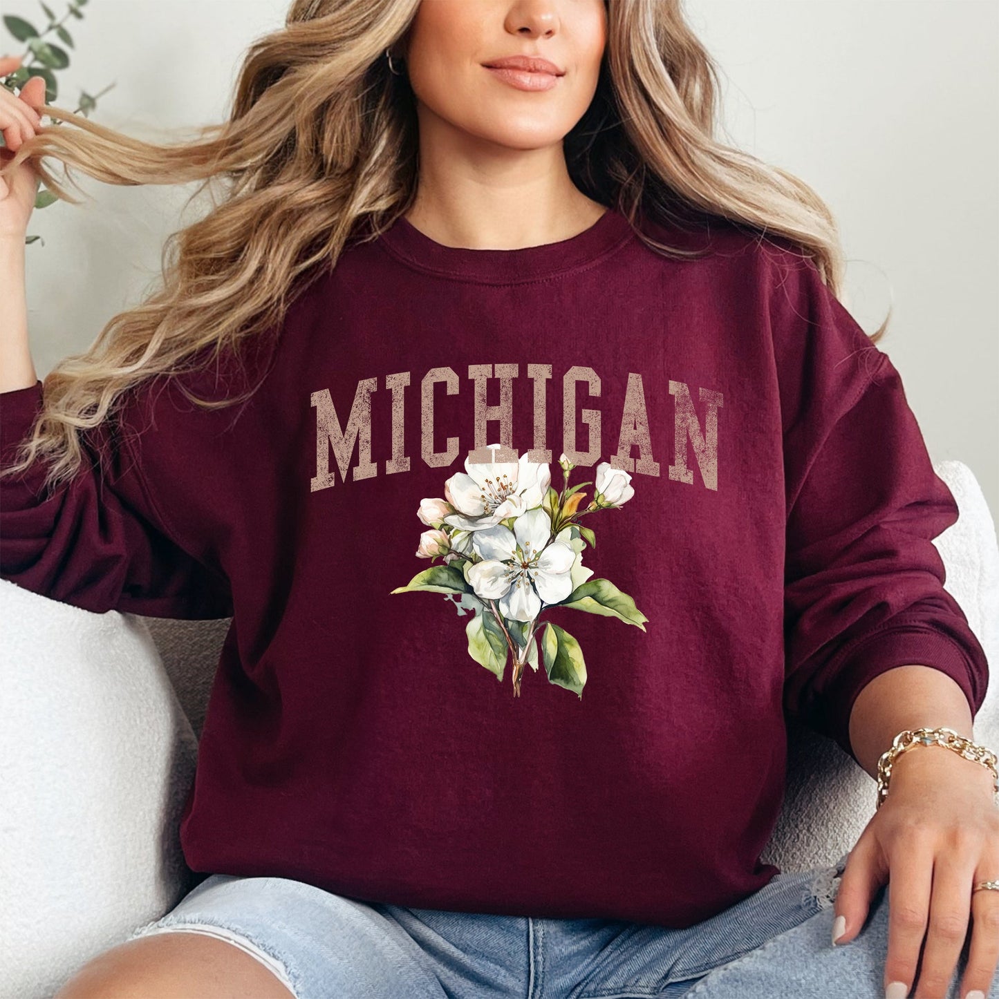 Michigan State Flower Sweatshirt