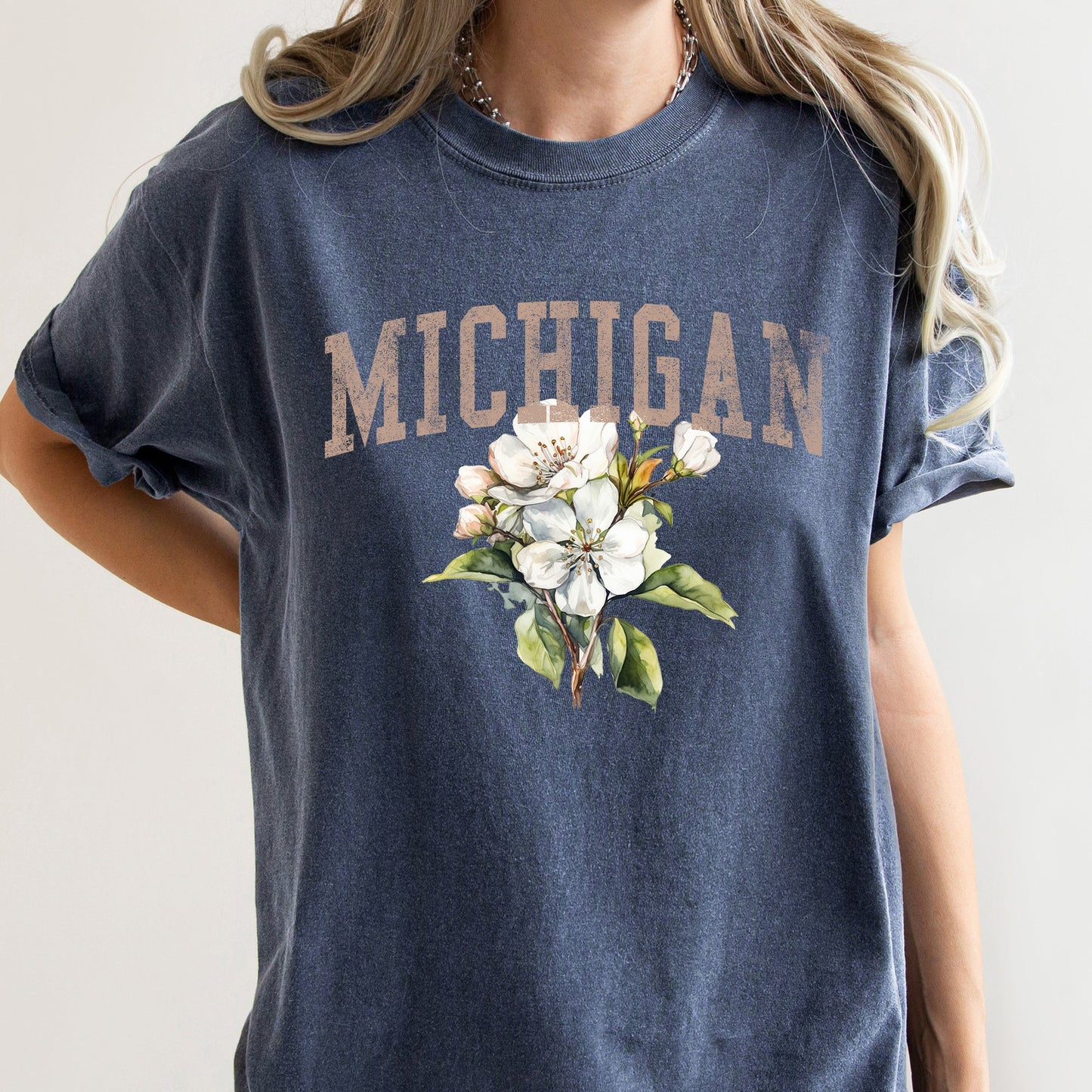 Michigan State Flower Comfort Colors Tshirt