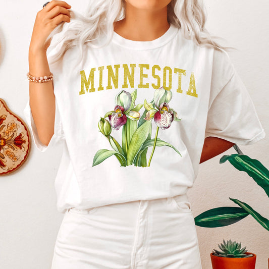 Minnesota State Flower Comfort Colors Tshirt
