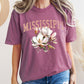 Mississippi State Flower Comfort Colors Tshirt