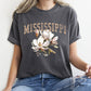 Mississippi State Flower Comfort Colors Tshirt
