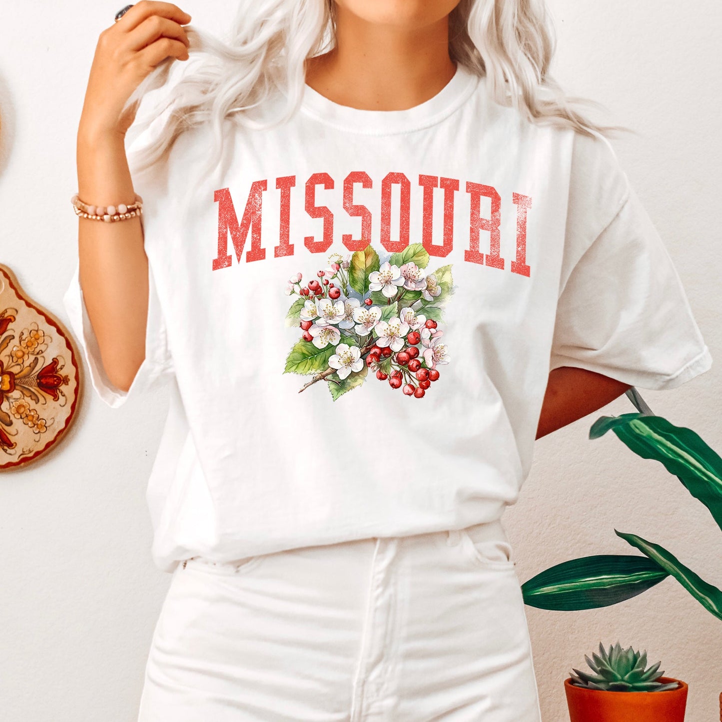 Missouri State Flower Comfort Colors Tshirt