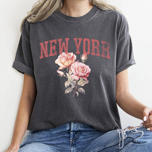 New York State Flower Comfort Colors Tshirt