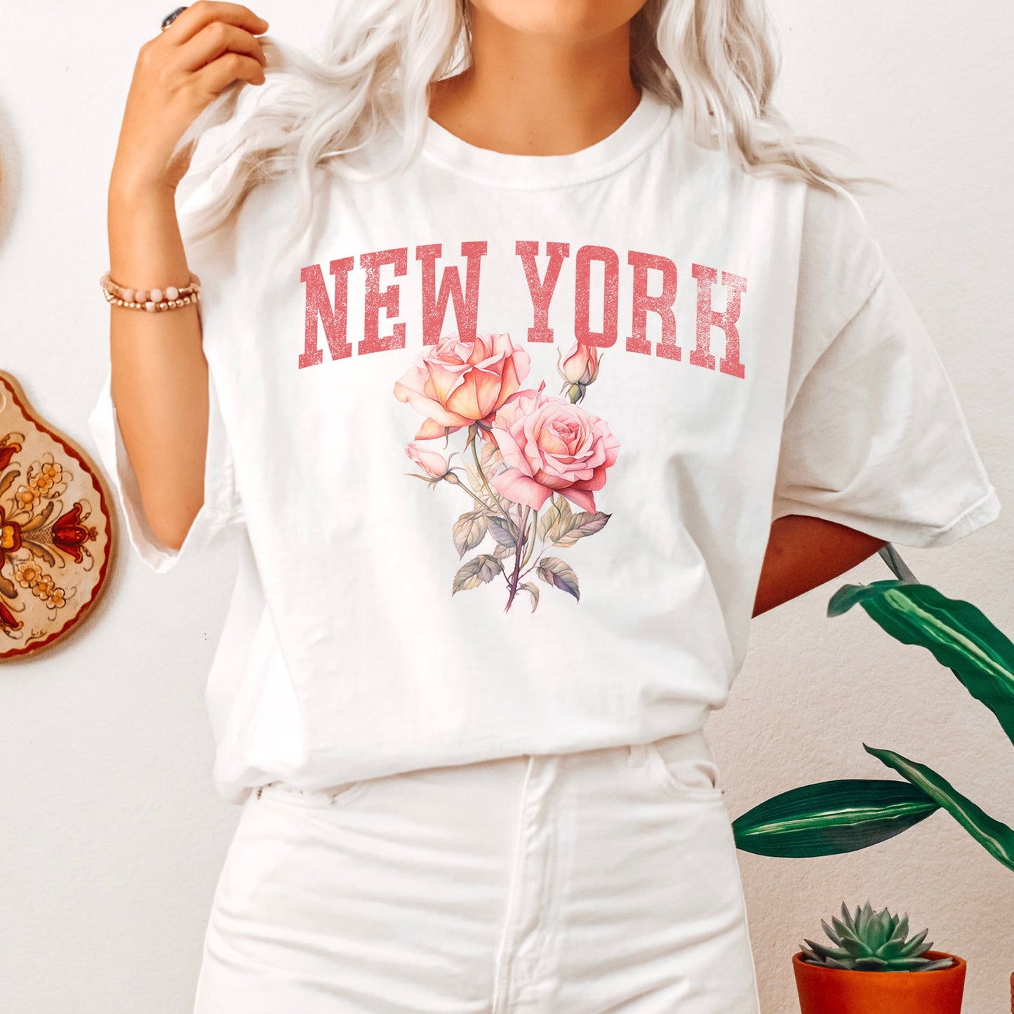 New York State Flower Comfort Colors Tshirt