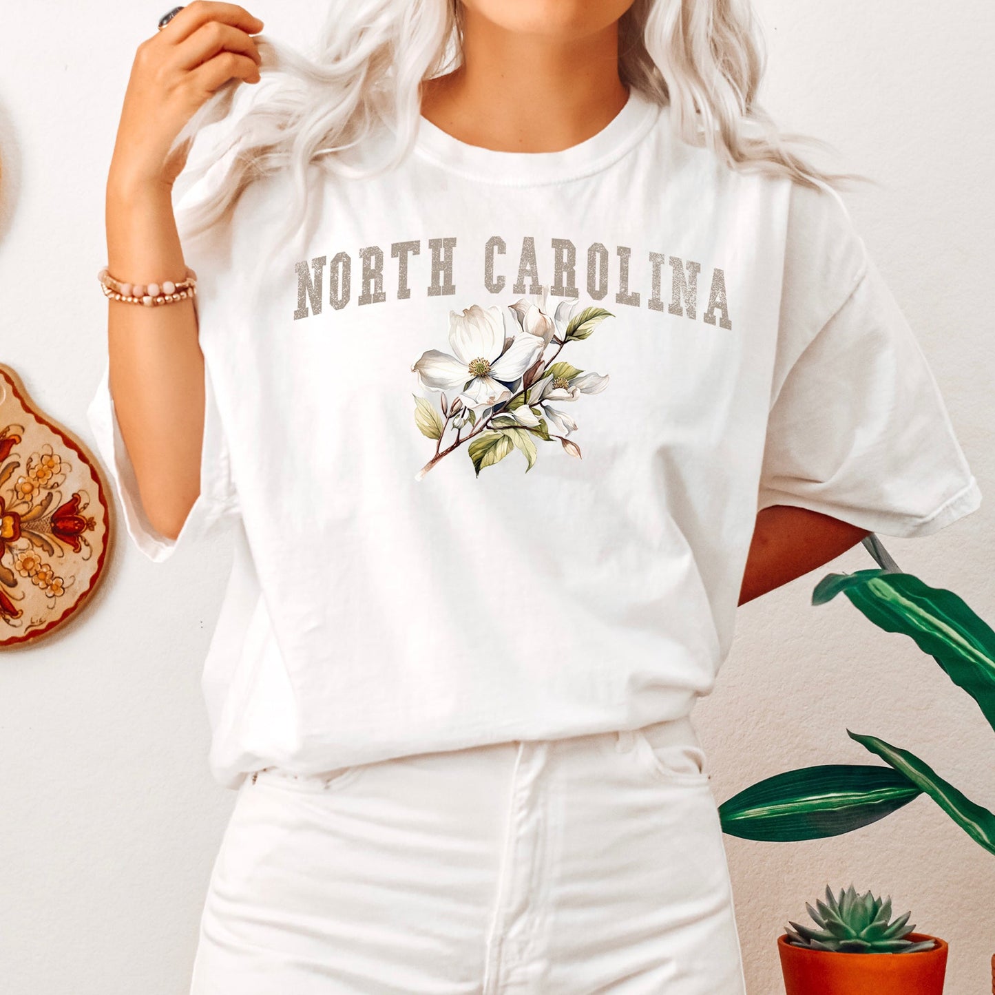 North Carolina State Flower Comfort Colors Tshirt