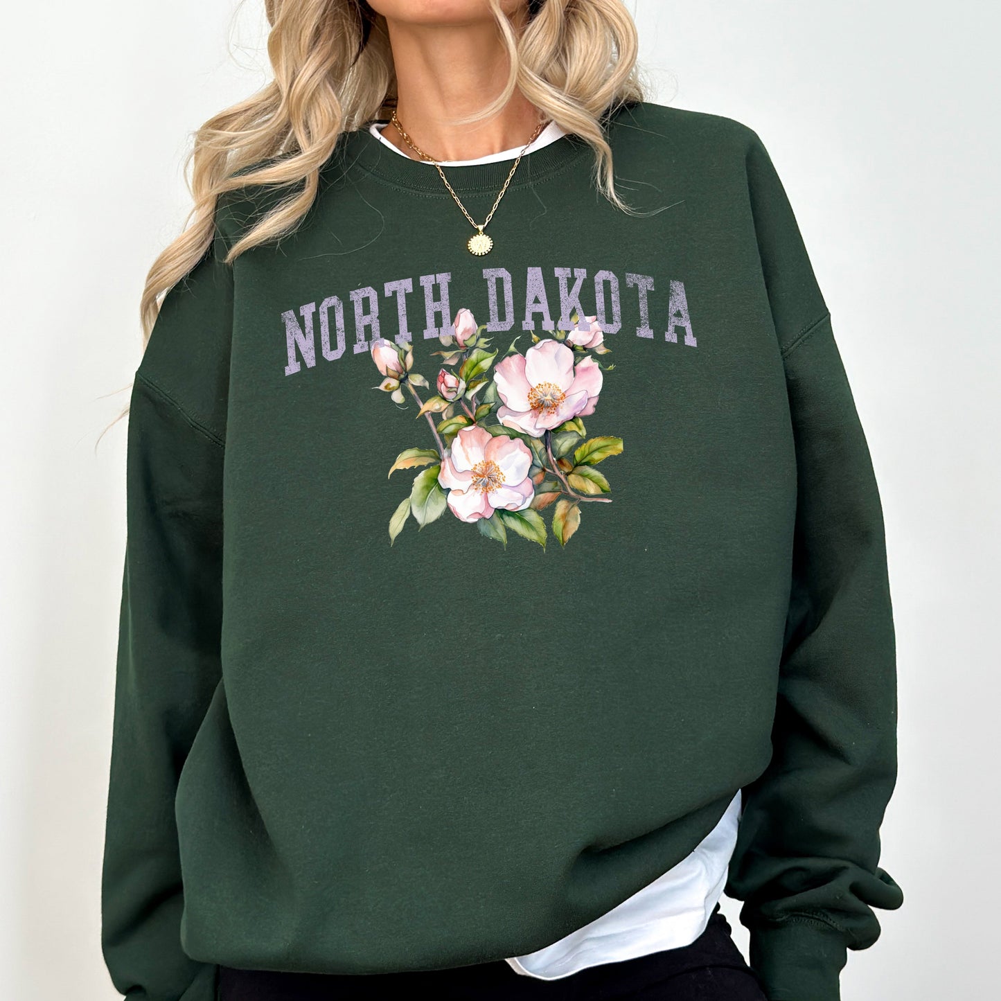 North Dakota State Flower Sweatshirt