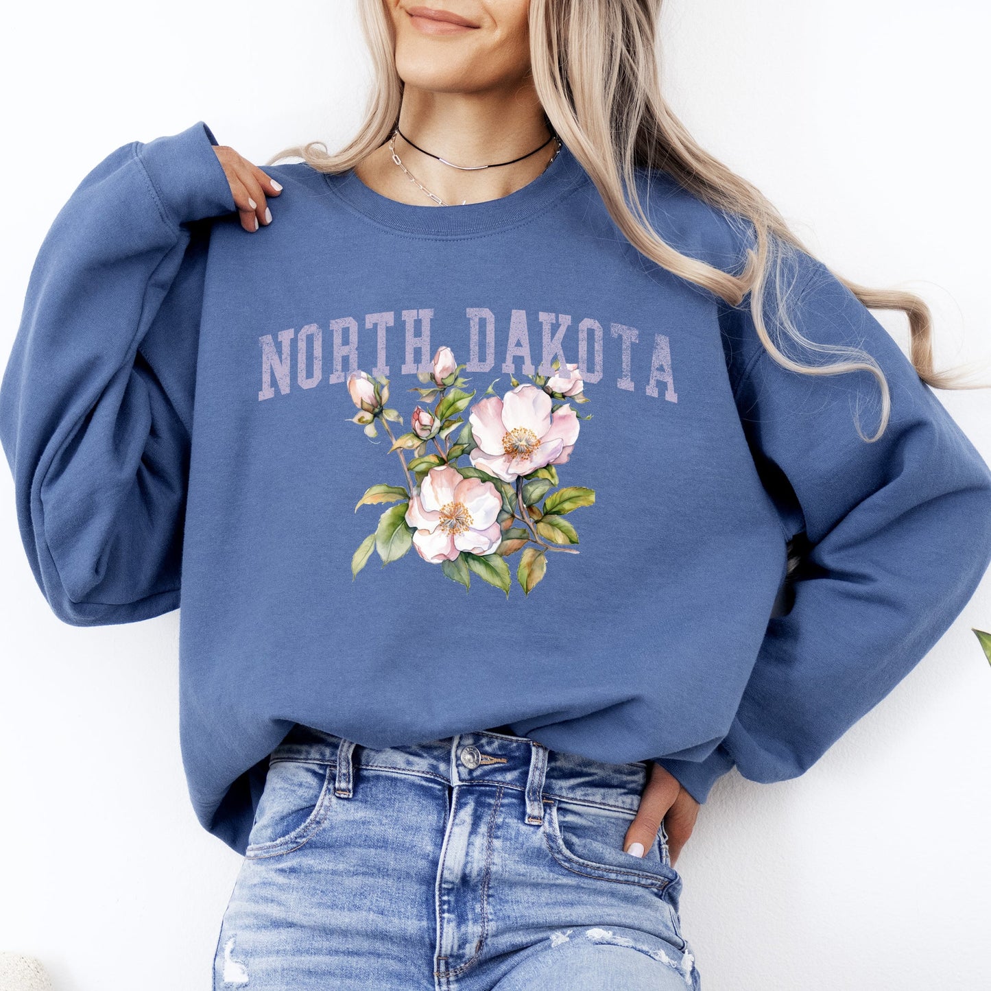 North Dakota State Flower Sweatshirt