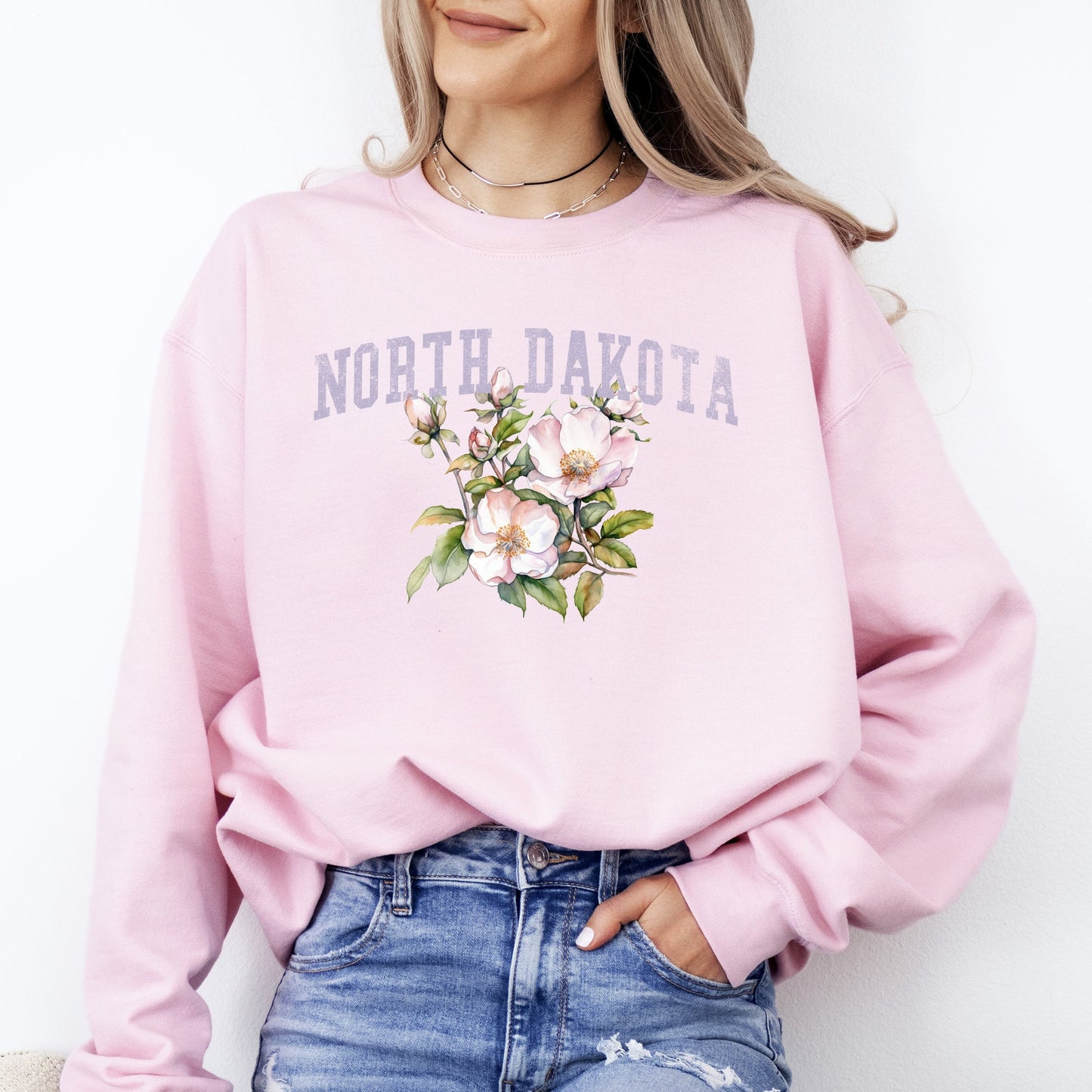 North Dakota State Flower Sweatshirt