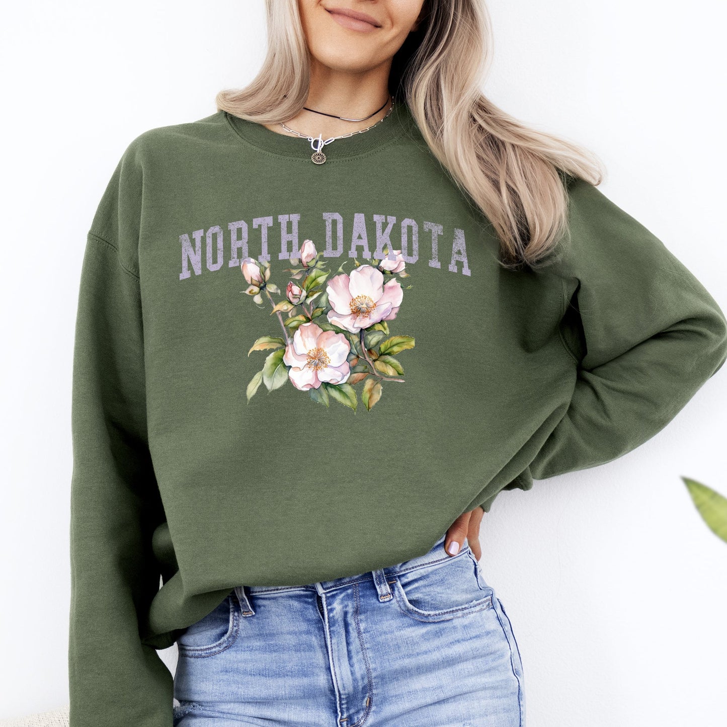North Dakota State Flower Sweatshirt
