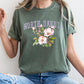North Dakota State Flower Comfort Colors Tshirt