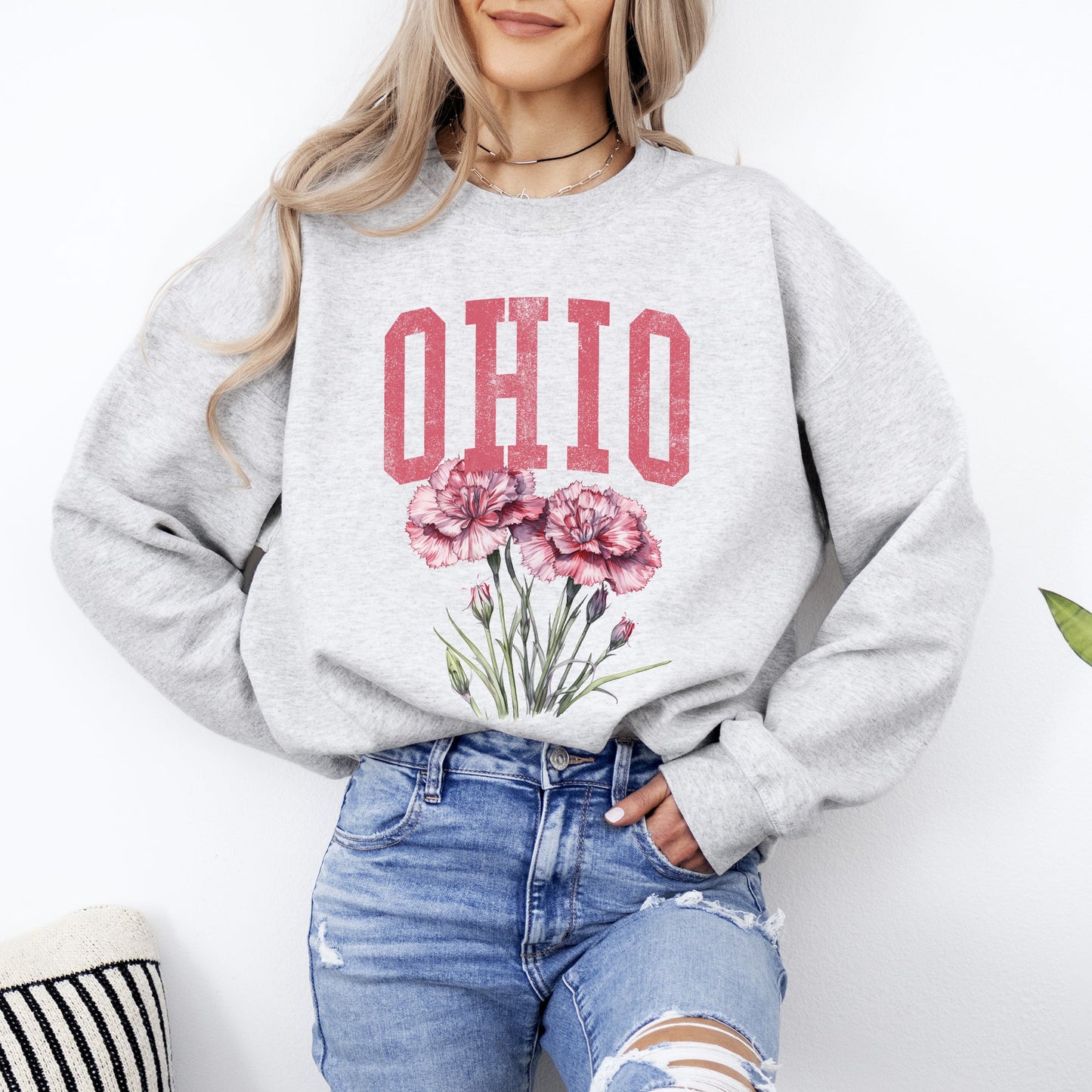 Ohio State Flower Sweatshirt