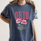 Ohio State Flower Comfort Colors Tshirt