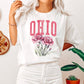 Ohio State Flower Comfort Colors Tshirt