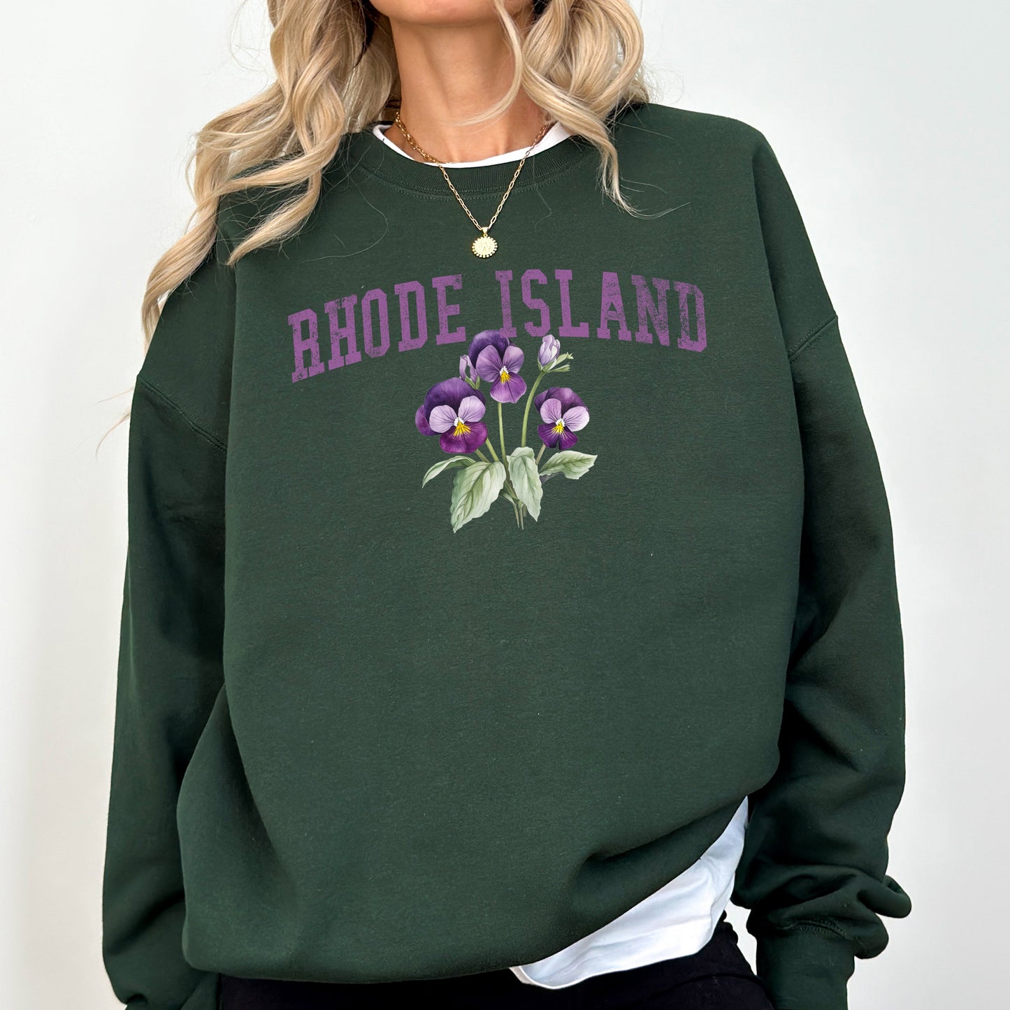 Rhode Island State Flower Sweatshirt