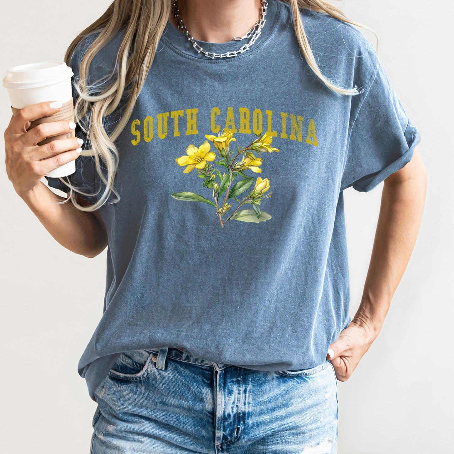 South Carolina State Flower Comfort Colors Tshirt