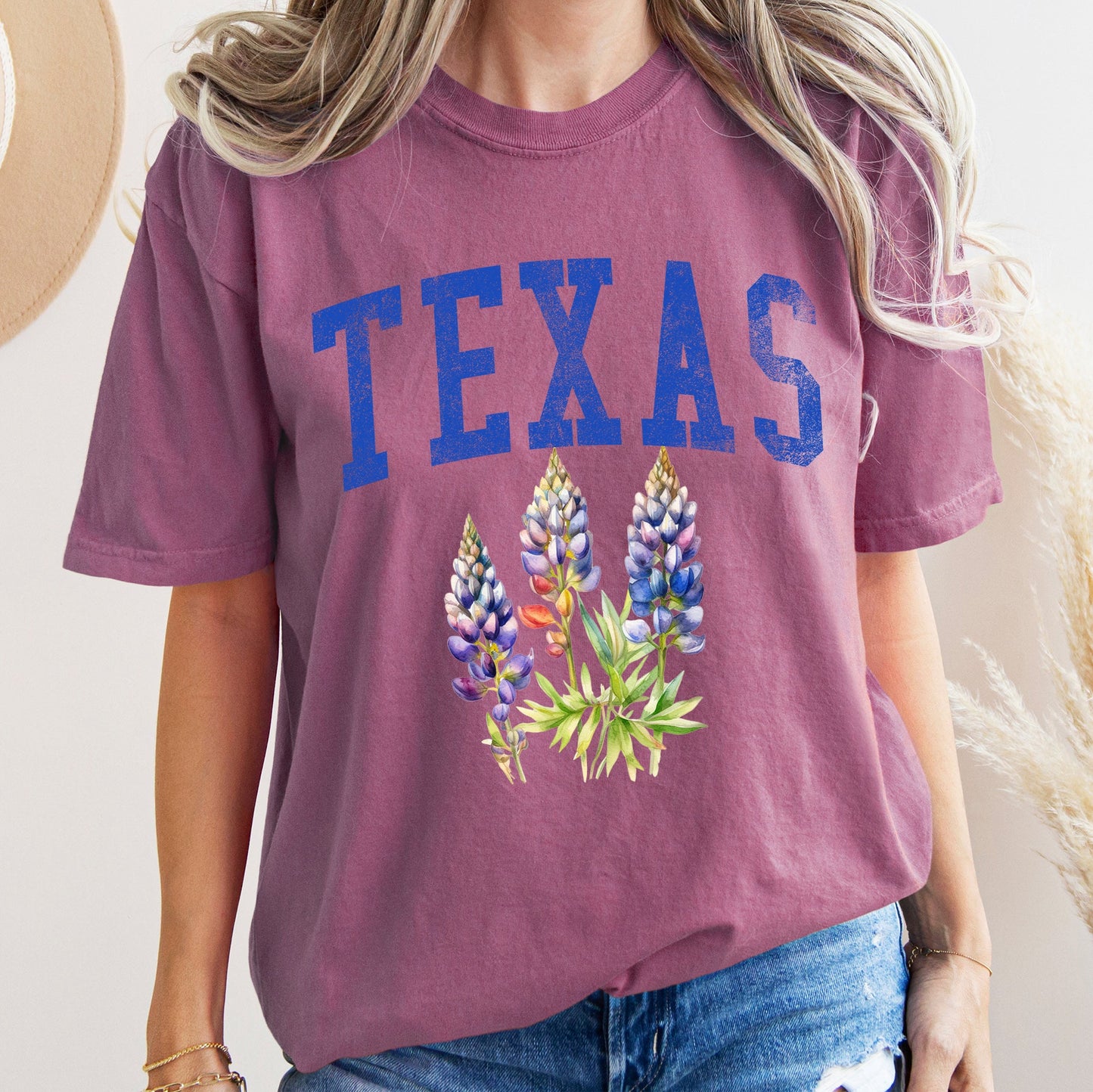 Texas State Flower Comfort Colors Tshirt