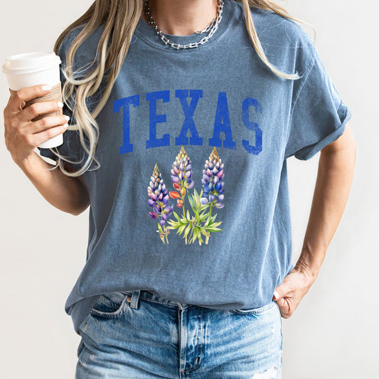 Texas State Flower Comfort Colors Tshirt