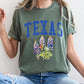 Texas State Flower Comfort Colors Tshirt